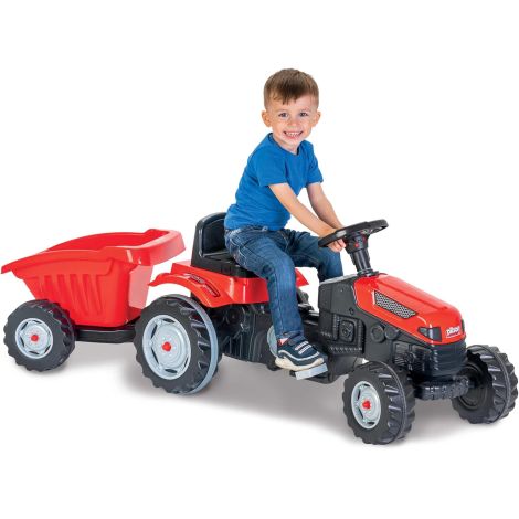 Tractor cu pedale si remorca Pilsan Active with Trailer 07-316 red - imagine 8
